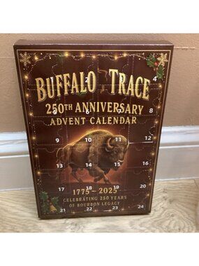 Buffalo Trace Bourbon 250th Anniversary Ornament Advent Calendar, New